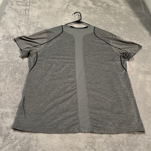 Nike Pro Shirt Mens XXL 2XL Fitted Grey Athletic Performance Vented Shirt - Picture 5 of 6